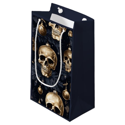 金ゴールドスカル抱き枕（海軍） スモールペーパーバッグ (正面アングル)