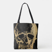 金ゴールドスカル |トート |黒 トートバッグ (裏面)
