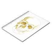 金ゴールドスカル ノートブック (左側)