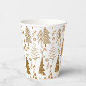 金ゴールドスカンジナビアスタイルクリスマス紙カップ 紙コップ (右)