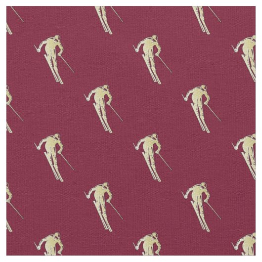 金ゴールドスキーヤー ファブリック (クローズアップ)