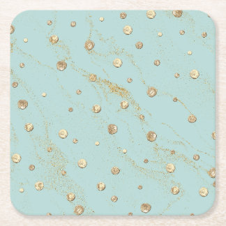 金ゴールドスクエアコースター スクエアペーパーコースター