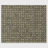 金ゴールドスクラッチモダンゴールデンユニークグラマー ラッピングペーパー (フラット)