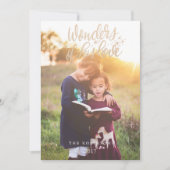 金ゴールドスクリフェイクプトワンダーズオブラブホリデーフォト シーズンカード (正面)