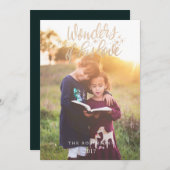 金ゴールドスクリフェイクプトワンダーズオブラブホリデーフォト シーズンカード (正面/裏面)