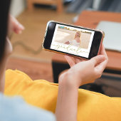 金ゴールドスクリプトの卒業写真エレガントカスタム 招待状