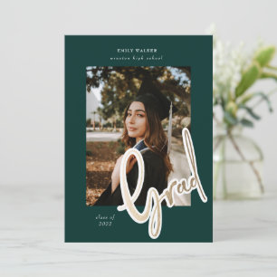 金ゴールドスクリプトの卒業発表のフォトカード