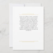 金ゴールドスクリプトオーバーレイ |グループフォト卒業 案内状 (裏面)