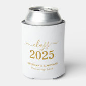 金ゴールドスクリプトクラス2025卒業パーティー 缶クーラー (缶正面)