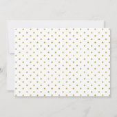 金ゴールドスクリプトサプライズパーティの招待状 招待状 (裏面)