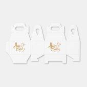 金ゴールドスクリプトハッピーバースデー フェイバーボックス (折り畳みなし)