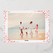 金ゴールドスクリプトハッピーホリデーズクリスマス 箔シーズンカード (裏面)