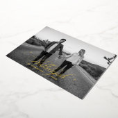 金ゴールドスクリプトハレルヤのクリスマス | 宗教写真 箔シーズンカード (回転した状態)