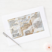 金ゴールドスクリプトボトルラベル4oz油スポイト製品 長方形シール (封筒)