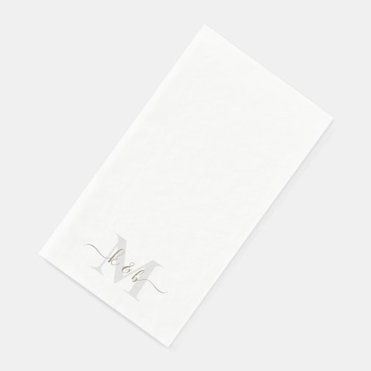 金ゴールドスクリプトモノグラムエレガントな結婚式 (コーナー)