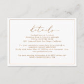 金ゴールドスクリプト予算結婚の詳細エンクロージャカード エンクロージャーカード (正面)