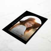 金ゴールドスクリプト卒業フォイル招待状 箔招待状 (回転した状態)