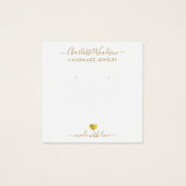 金ゴールドスクリプト名検索ジュエリー表示カード (正面)