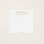 金ゴールドスクリプト名検索ジュエリー表示カード (正面)