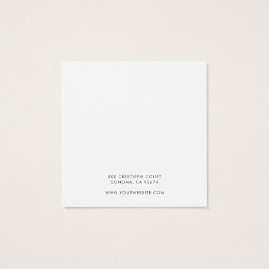 金ゴールドスクリプト名検索ジュエリー表示カード (裏面)