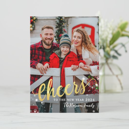 金ゴールドスクリプト応援の新年の写真2 シーズンカード (スタンド正面)