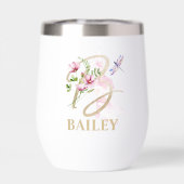 金ゴールドスクリプト文字Bモノグラムパーソナライズされた名 (背面)