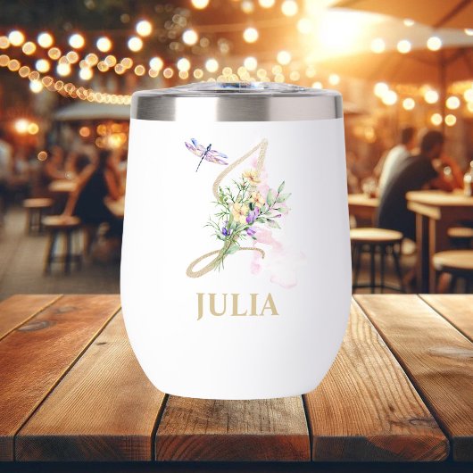 金ゴールドスクリプト文字Jモノグラムパーソナライズされた名