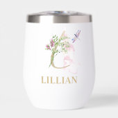 金ゴールドスクリプト文字Lモノグラムパーソナライズされた名 (正面)