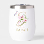 金ゴールドスクリプト文字Sモノグラムパーソナライズされた名 (正面)