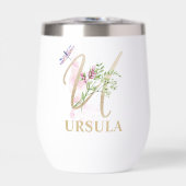 金ゴールドスクリプト文字Uモノグラムパーソナライズされた名 (正面)