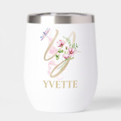 金ゴールドスクリプト文字Yモノグラムパーソナライズされた名 (背面)