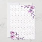 金ゴールドスクリプト水の色の驚きの誕生日パーティー 招待状 (裏面)