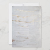 金ゴールドスクリプト水彩写真婚約パーティ 招待状 (裏面)