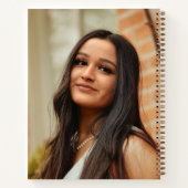 金ゴールドスクリプト2写真卒業パーティーゲストブック ノートブック (裏面)