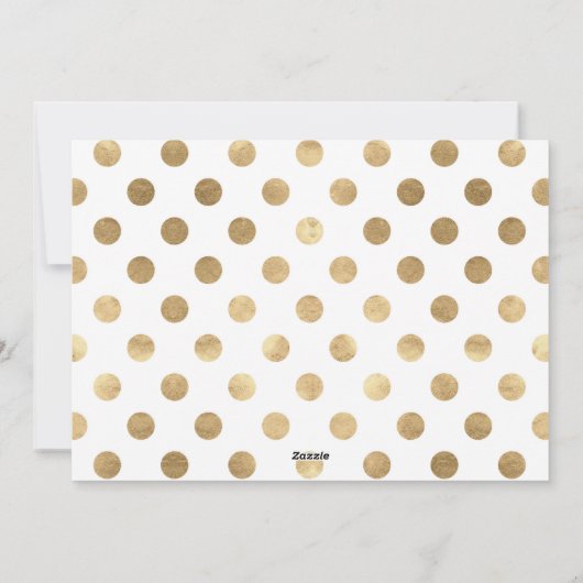 金ゴールドスクリプト4写真メリークリスマスフラット シーズンカード (裏面)