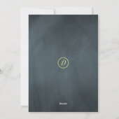 金ゴールドスクリプトchalkboard 4写真コラージュのクリスマス シーズンカード (裏面)