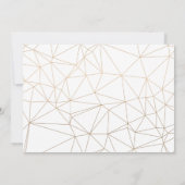 金ゴールドスクリプトNavy Blue卒業パーティー写真 招待状 (裏面)