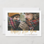 金ゴールドスクリプモダントスタイリッシュマスタードタータンチェック シーズンカード (正面)