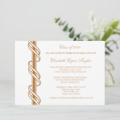 金ゴールドスクロールバーの卒業発表 招待状 (スタンド正面)