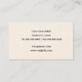 金ゴールドスクロール帯名刺 名刺 (裏面)