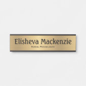 金ゴールドスクールサイチオフィスのドアの看板プレート サインプレート (正面)