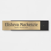 金ゴールドスクールサイチオフィスのドアの看板プレート サインプレート (正面)