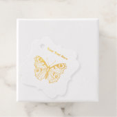 金ゴールドスケッチの優美なかわいらし（昆虫）オオカバマダラ、モナーク蝶 フェイバータグ (箱)