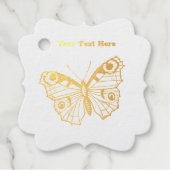 金ゴールドスケッチの優美なかわいらし（昆虫）オオカバマダラ、モナーク蝶 フェイバータグ (正面)