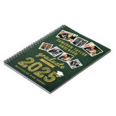 金ゴールドスケッチ2025グラード7フォトコラージュ卒業 ノートブック (左側)