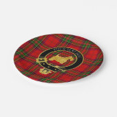 金ゴールドスコットランドテリアの一族は格子縞の頂点に達します ペーパープレート (アングル)