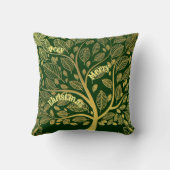 金ゴールドスタイリッシュの木が咲くクリスマス クッション (裏面)