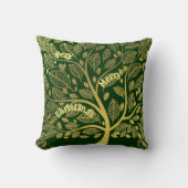 金ゴールドスタイリッシュの木が咲くクリスマス クッション (正面)