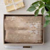 金ゴールドスタイリッシュグリッタージャングルスネークスキンパターン 薄葉紙 (ギフト)