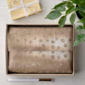 金ゴールドスタイリッシュグリッター野生のチーター斑点パターン 薄葉紙 (ギフト)